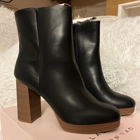 LC Lauren Conrad Shoes - NWT Lauren Conrad Halima Stacked Heel Boots